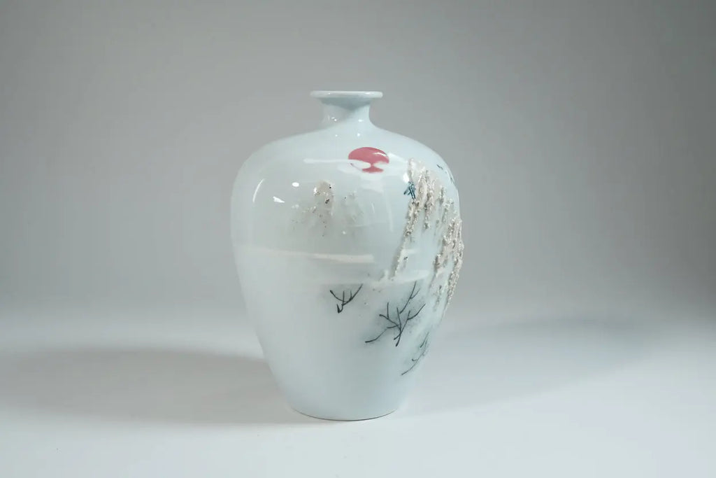 Antique Meiji Kutani Moriage Porcelain Vase | Dai Nippon, c. 1890–1925 Vintage Craze