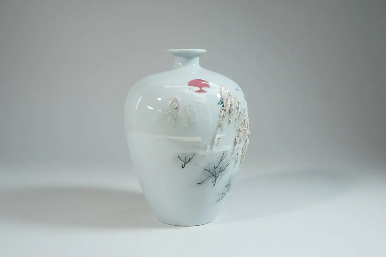 Antique Meiji Kutani Moriage Porcelain Vase | Dai Nippon, c. 1890–1925 Vintage Craze